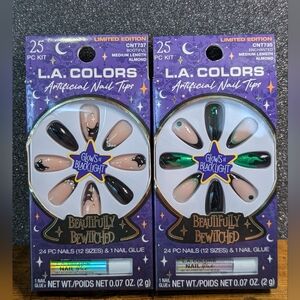 L.A. Colors Beautifully Bewitched Artificial Nail Kits Bootiful & Enchanted